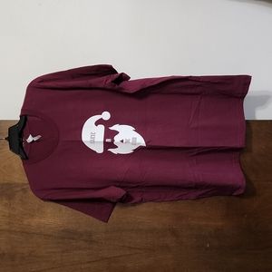 BELLA+CANVAS BELIEVE IN THE BEARD MAROON T-SHIRT XL